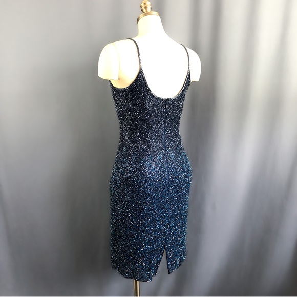 Vintage Beaded Papéll Boutique Cocktail Dress - Picture 2 of 8